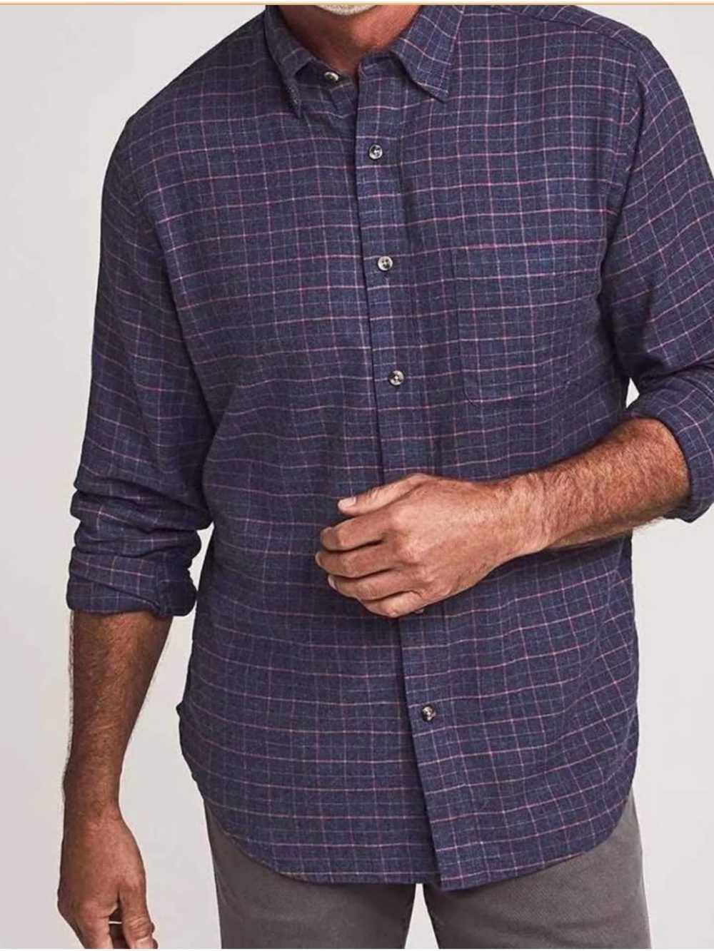 Faherty shirt long-sleeve Stretch Featherweight Flannel button-down Small
